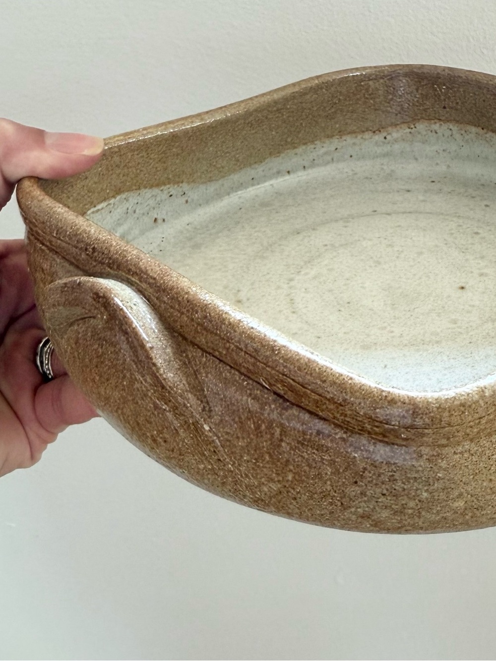 Vintage Devica Gres de Viana Portuguese Studio Art Pottery Stoneware Bake Dish